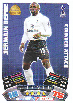 Jermain Defoe Tottenham Hotspur 2011/12 Topps Match Attax #306